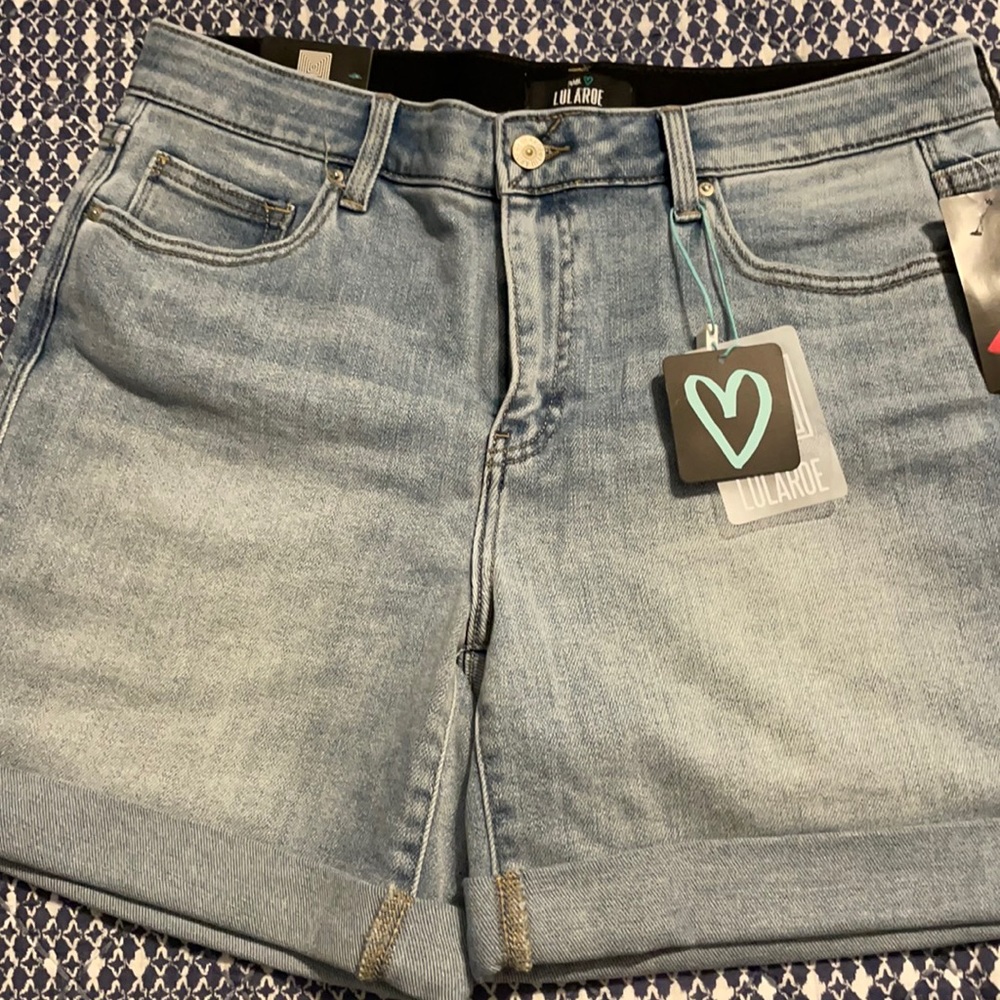 Brand new with tags Lularoe Boyfriend shorts .